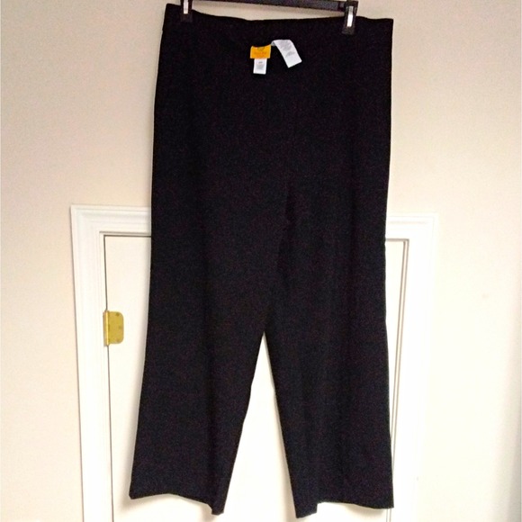 Ruby Rd. Pants - Ruby Rd. Women's Black Dress Pants Solid Polyester Rayon Spandex Plus 16W